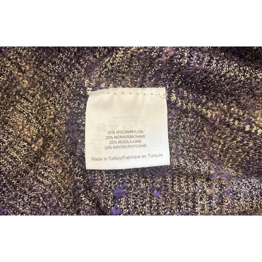 Tory Burch Nadia Knit Midi Dress‎ Size Medium Purple Black